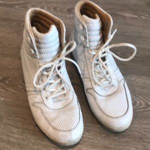 UGG em-pire perforated high top sneakers